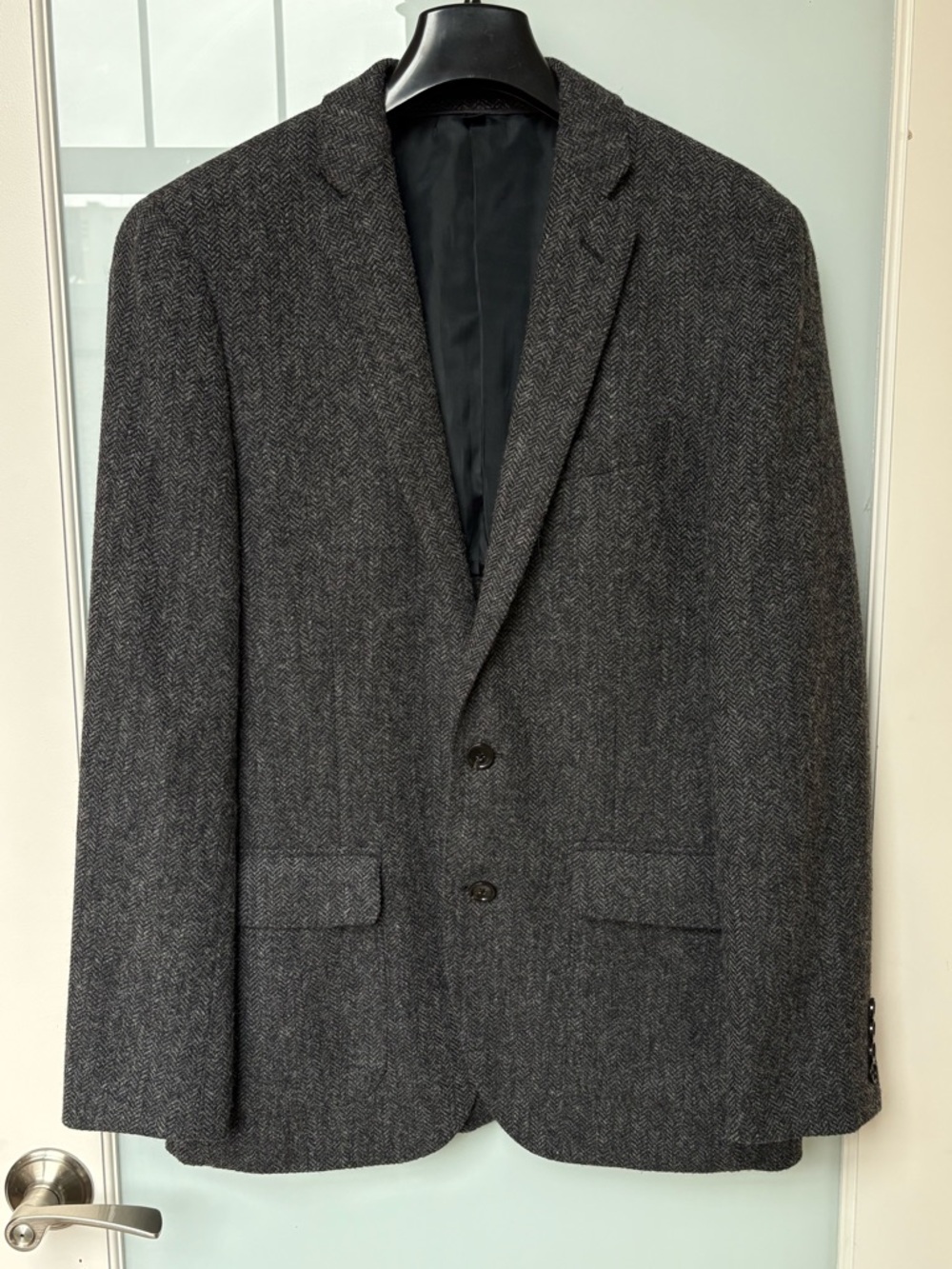 J. Crew Ludlow Blazer - Charcoal Gray Herringbone Wool Sport Coat